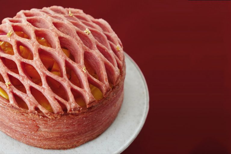 芒果熱情果芝士純素拿破崙蛋糕